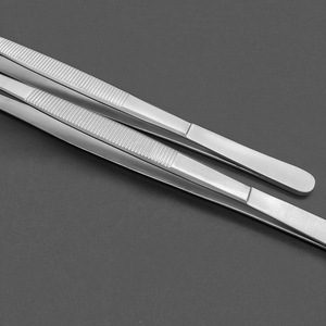 Pinzas médicas, pinzas rectas y largas, pinzas dentadas, pinzas grandes y puntiagudas para tejidos estrechos, pinzas quirúrgicas de acero inoxidable - Product Image 3