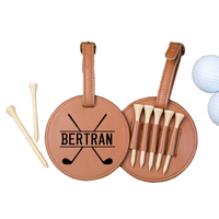 Cadeau pour les garçons d'honneur, accessoires de golf, étiquette de sac de golf portable en PU, Strue STGT01