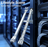 F-5-UPG-RACK-A Kit Rel Rak 1U Kedalaman 22,5 Inci Aksesori Pemasangan Rak Server untuk Kabinet Chassis Peningkatan Lapangan untuk F-5