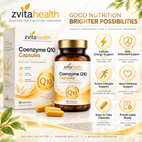 Complément Alimentaire en Capsules de Coenzyme Q10 avec Vitamine E, Lécithine de Tournesol et Huile MCT – Marque Blanche