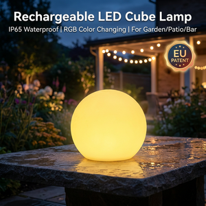 15cm 6 pouces rechargeable étanche LED boule solaire intérieur/extérieur bébé jouet lumière illuminée PE plastique IP65 DC alimentation électrique - Product Image 1