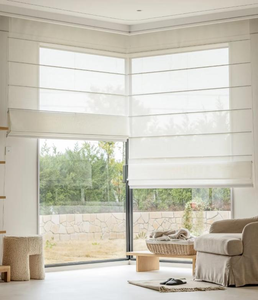 ستائر رومانية ذكية/يدوية مخصصة الحجم لتصفية الضوء، الأكثر مبيعًا لتزيين النوافذ في المنازل والفنادق - Product Image 1