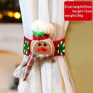 Décorations de rideaux de Noël en gros 2025 pour produits et cadeaux : Adorables ornements Bonhomme de neige, Vieil homme, Élan - Product Image 2