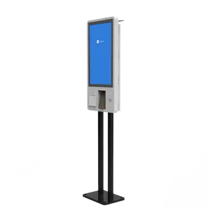 Ristorante 27 pollici self service costruito in QR code scanner POS di pagamento macchina mini pc chiosco