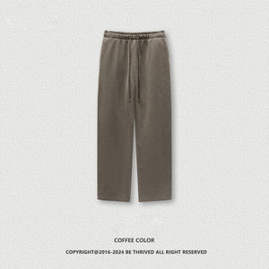 2025 Herfst Casual Fleece Gevoerde Wijde Pijpen Oversized Joggingbroek Sport Platte Casual Joggingbroek - Product Image 5