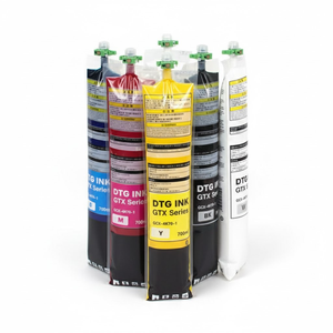OCBESTJET, <span class=keywords><strong>5</strong></span> colores, 700ml, bolsa de tinta textil DTG con Chip de una sola vez para tinta Brother ProGTX para impresora Brother GTXPRO Dtg - Product Image 2