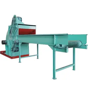 Waste Wood Building Template Crusher Nail Removing Wooden Pallet Crusher Building Composite Force feed wood crusher