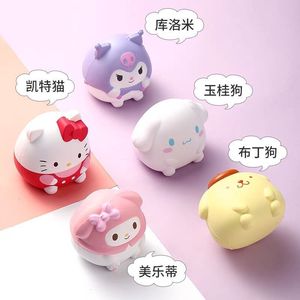 QQ Cute Yellow Resin Dog <b>Squishy</b> Toy With Red Hat Soft Massage Stress Relief Toy All Seasons Use - Product Image 2