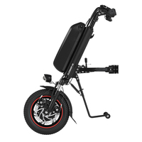 Kit de conversion de vélo électrique pour fauteuil roulant, certifié CE EN15194, 12 pouces, pas cher, avec roue attachable