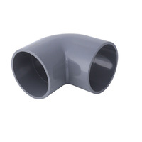 Coude PVC-U à 90 degrés pour alimentation en eau, raccord de tuyauterie PVC, vente directe usine, prix abordable, commande minimum 1 pièce
