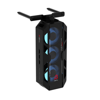 ALSEYE Nouveau Design Petit Refroidisseur de CPU C-RAM-Beta-B Couleur Noire 3 Ventilateurs de 40mm pour Boîtier PC
