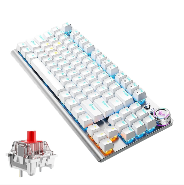 Arbre rouge blanc argenté