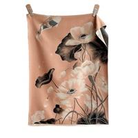 Nouveau foulard long et épais en polyester pour femmes musulmanes, style chinois Lotus Carpe, 185 cm, usage quotidien à Hangzhou