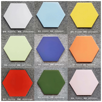 Pur Couleur Hexagonale En Céramique Mur et Sol Carrelage