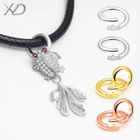 XD P2479 10mm 925 bague ouverte en argent Sterling boucle de connexion bague en argent pendentif bague accessoires bijoux en argent