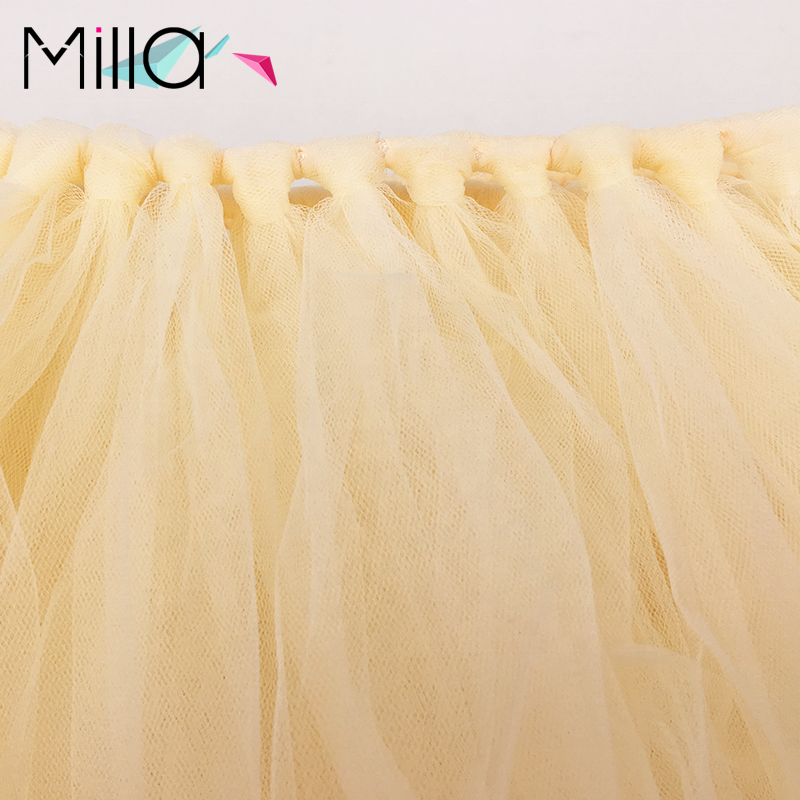 Gonna Da Tavolo In Tulle Con Farfalla - Perfetta Per Matrimoni, Feste E Banchetti - 275x77 Cm - Foto 4