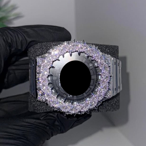 Boîtier de montre <span class=keywords><strong>GA2100</strong></span> Hip Hop G-Shock de luxe, testé au diamant, avec lunette et boîtier sertis de moissanite VVS, bijoux de luxe - Product Image 2