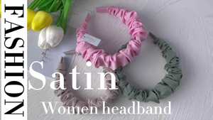 JIRIS 2022 नई फैशन कस्टम हेडबैंड डिजाइनर सिर वाइड शिकन Hairband महिलाओं लड़कियों देवियों प्रसिद्ध ब्रांडों के लिए शुद्ध रंग - Product Image 6