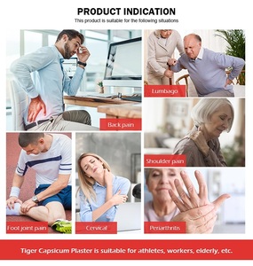 50-miếng hổ giảm đau cơ thể thạch cao các bản vá lỗi ngay lập tức Capsicum tự nhiên không có tác dụng phụ cho đau lưng - Product Image 5