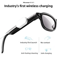 Gafas Inteligentes con IA, Carga Magnética, 3 Lentes de 8 Millones de Píxeles, Antivibración EIS, Marco Nano Médico, Resistentes al Agua IP67 para Llamadas
