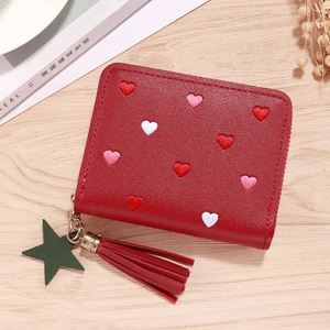 Women's Rectangle Wallet PU Leather Love Heart Large Capacity Sweet <b>Fold</b> Clutch Bag <b>Storage</b> <b>Box</b> and <b>Storage</b> Container - Product Image 4