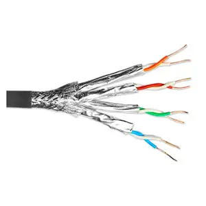Cabo Ethernet de rede de cobre para produtos instantâneos Cat8 Cat 8 de alta velocidade com par duplo trançado e blindagem