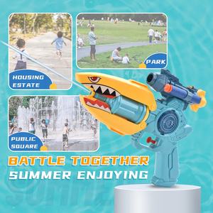 Juego de agua al aire libre 2 en 1 para niños, tiburón, Eva, balas suaves, pistola de agua, juguetes para niños - Product Image 4