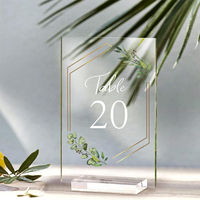 Ébauches de sublimation d'impression UV transparentes personnalisées plaques de bloc acrylique blocs photo cadres vierges