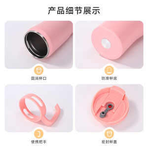 Insulated Vacuum Cup 40oz Stainless Steel With Handle And Straw For Car Travel Outdoor Use - Product Image 5