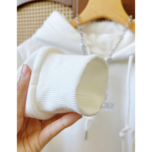 <span class=keywords><strong>Felpa</strong></span> con <span class=keywords><strong>Cappuccio</strong></span> <span class=keywords><strong>Corta</strong></span> Casual Anti-Restringimento Ecologica di Alta Qualità per Donna, Giacca alla Moda 2026 - Product Image 4