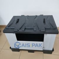 Conteneur pliable pliable de boîte de douille de palette pour le transport et le stockage de paquets de pièces automobiles de Faureica