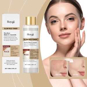 Tonique de riz OEM 100 ml, céramide, niacinamide, solution éclaircissante personnalisée pour les peaux ternes - Product Image 3