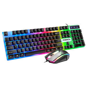 Ensembles Clavier et Souris Gaming LED USB Filaire sur Mesure pour Ordinateur de Bureau – ABS Teclado Klavye - Product Image 3