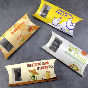 Caja de Papel para Envolver Comida para Llevar, Personalizada con Logotipo, Desechable, para Burritos y Shawarma, con Ventana - Product Image 4