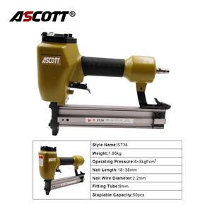 <span class=keywords><strong>Clavadora</strong></span> Neumática Portátil ST38 14GA <span class=keywords><strong>para</strong></span> Concreto, Herramienta de Fijación de Madera a Concreto, Pistola de Clavos de Acero <span class=keywords><strong>para</strong></span> Concreto - Product Image 2