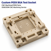 Плата для тестирования BGA из PEEK, изготовленная на станке с ЧПУ (OEM/ODM), для тестирования полупроводников