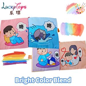 2025 superventas lindo <span class=keywords><strong>libro</strong></span> de <span class=keywords><strong>tela</strong></span> para bebé irrompible espesor textura transparente colorido multicolor juguete educativo a juego para niños - Product Image 5
