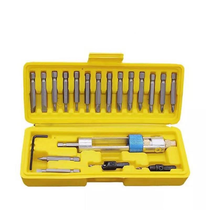 20PC Swivel Head Half Time Drill Driver Tools Quick Change Countersink Drill Bit Screwdriver Set