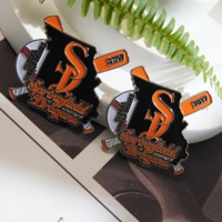 Épingles de revers personnalisées pour équipes de baseball avec logo, badges métalliques imprimés offset, fabricant d'épingles pour événements sportifs, vente en gros d'épingles émaillées personnalisées