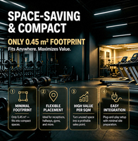 Distributeur automatique de protéines compact TCN pour les centres de fitness, design compact pour gagner de la place, vente au détail commerciale