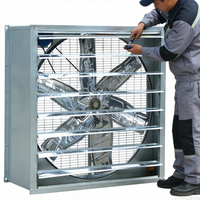 Ventilateur extracteur industriel robuste de 50 pouces pour serre, ferme, poulailler, extracteur de chaleur mural