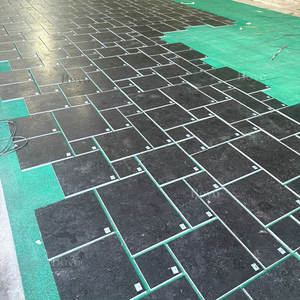 Losas de piedra caliza azul personalizadas Kadappa piedra caliza negra 150*150 100mm bloque de baldosas de piedra caliza azul negra pavimentación - Product Image 3