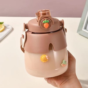 Large Capacity <b>Childrens</b> <b>Water</b> <b>Bottle</b> With Straw Bpa Free Summer Travel Use - Product Image 2