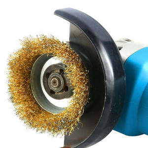 <span class=keywords><strong>Brosse</strong></span> de décapage de rouille robuste pour <span class=keywords><strong>perceuse</strong></span>, en fil de cuivre torsadé, pour le nettoyage des métaux - Product Image 1