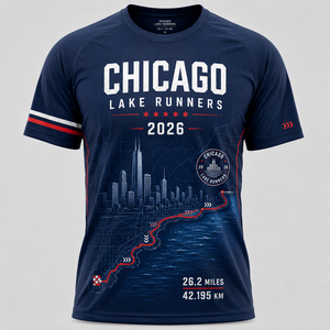 Camiseta de Maratón Personalizada Inspirada en Chicago 26.2, Uniforme del Club de Corredores Urbanos, Ropa Deportiva para Equipos - Product Image 2