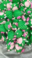 OEM ODM mainan anjing berbentuk sayuran dan buah, boneka mewah ukuran sedang dan besar, mainan berbunyi dan berkerut, produksi dari Cina