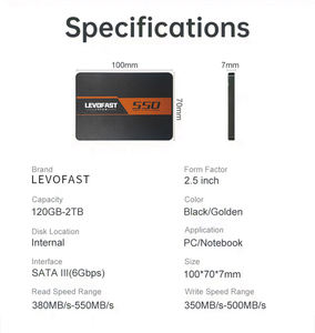 Discos duros Negro 120GB 128GB 256GB 512GB 1TB 2TB transferencia eficiente interna 2,5 SATA SSD - Product Image 5