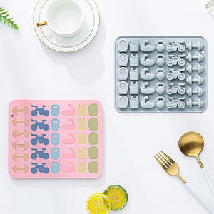 Moldes de Silicona Antiadherentes para Repostería, Aptos para Alimentos, Reutilizables, Lindos Moldes Magnéticos de Silicona para Chocolate, Dulces y Hielo - Product Image 2