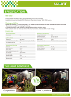Projecteur solaire haute luminosité 1 remplace 5 - Lampe solaire extérieure 2000/3000/4000/5000/6000/7000lm avec garantie 3-5 ans