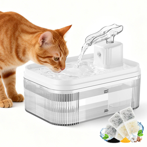 Bebedero Automático Inteligente con Sensor de Movimiento Infrarrojo, Silencioso, para Mascotas, 88 oz/2.5 L, Dispensador de Agua Inalámbrico para Perros, Gatos y Animales Pequeños - Product Image 1